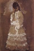 Edgar Degas The woman take the telescope look at the opera oil painting picture wholesale